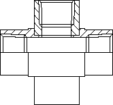 NPTF fixed female cross