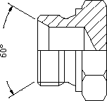 BSP coned plug to DIN 3852 Form A