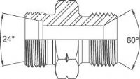 Metric Male 24 Deg Cone Tube Fitting x BSP Male