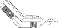 JIC Male x JIC Male Bulkhead 45 Deg Forged Compact