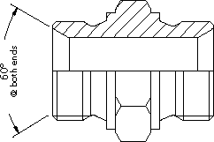 BSP male x BSP male to DIN 3852 FORM A