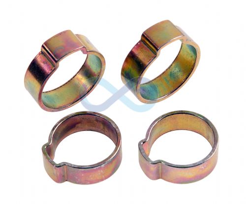 Mild Steel Single Ear O Clips 7mm - 18mm