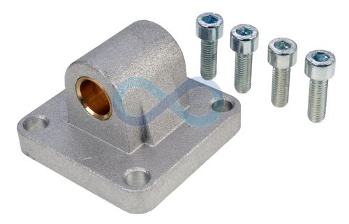 Context VDMA CA Type Cylinder Rear Mounting Clevis Brackets – Piston Trunion, NO PIN