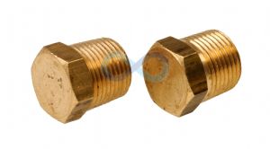 Brass Solid Hex Male BSPT and NPT Blanking Plug