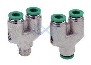 Olab Push in Y Piece Connector 4mm - 6mm