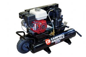 Petrol compressor Honda 5.5HP - wheelbarrow style