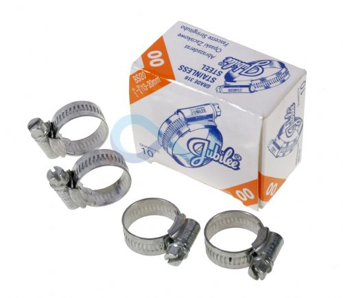 Stainless Steel HNSS 316 Jubilee Clips 9.5 - 318mm