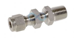 Bulkhead Male Connector NPT Metric