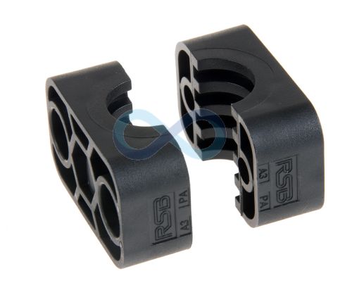 Single Std Tube Grooved Clamp Jaws (Polyamide 6)