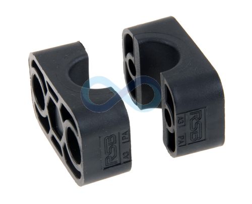 Single Std Tube Smooth Clamp Jaws (Polyamide 6)