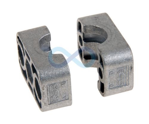 Single Std Tube Grooved Clamp Jaws (Aluminium)