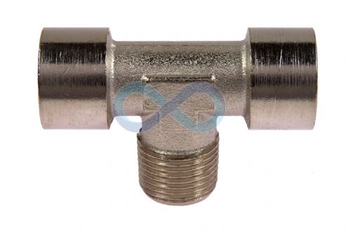 Nickel Plated Brass Centre Leg Male BSP Tee 