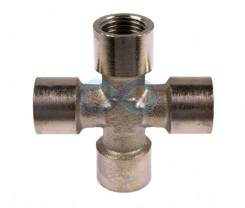 Nickel Plated Brass Female BSP Equal Cross 