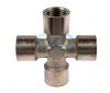 Nickel Plated Brass Female BSP Equal Cross 