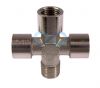 Nickel Plated Brass Male/Female BSP Equal Cross 