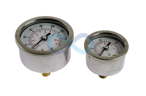 Pressure/Vacuum gauge Stainless steel case dry
