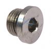 Plug Nickel Plated Brass Int Hex Metric & BSPP