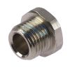 Plug Nickel Plated Brass Hex M5 & 1/8