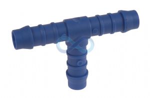 Nylon Equal Barbed Tee Adaptor 1/8