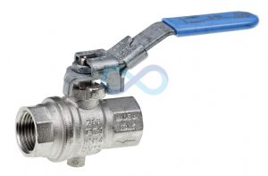 Ball valve - F/F Lockable with purge 1/4