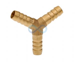 Hose Tail Y - Brass 1/4