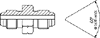 JIS male x JIS male (METRIC threads)