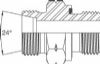 Metric M 24 Deg Cone Tube Fitting(L) x BSP Male CS