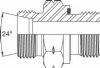 Metric M 24 Deg Cone Tube Fitting(S) x BSP Male CS