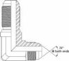 JIC Male x JIC Male Bulkhead 90 Deg Forged Compact